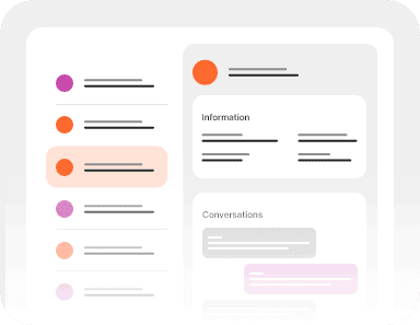 Interface de gestion des interactions clients sur Apenday.